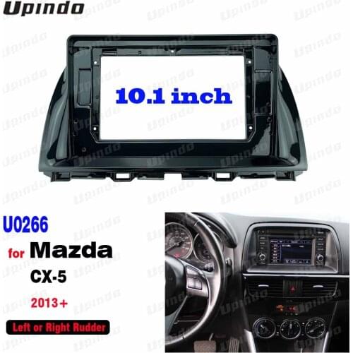 2 Din 10.1 Inch Car Radio Fascia Panel Frame for Mazda CX-5 2013+ Dashboard ABS+PC Plastic Installation Trim Kit