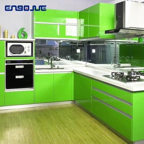 0.4x5M Kitchen Cabinet Waterproof Stickers Furniture Wardrobe Table Door Self Adhesive Wallpaper Solid Color Paint Wall Sticker