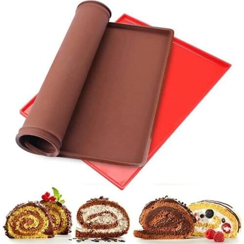 1PC Sushi silicone mold silicone placemat high temperature resistant make Swissroll bread roll easy to clean kichen accessories