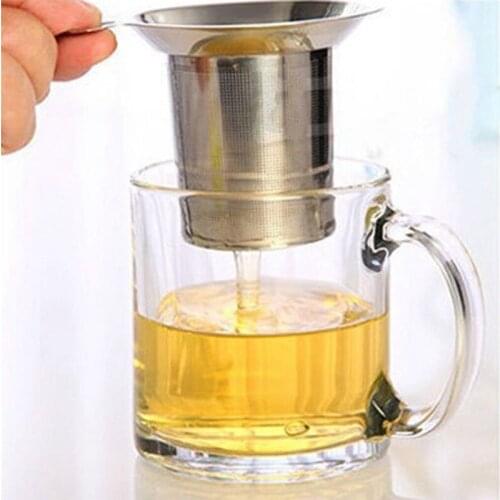 Stainless Steel Tea Infuser Silver Mesh Kitchen Accessories Safe Density Reusable Tea Strainer
