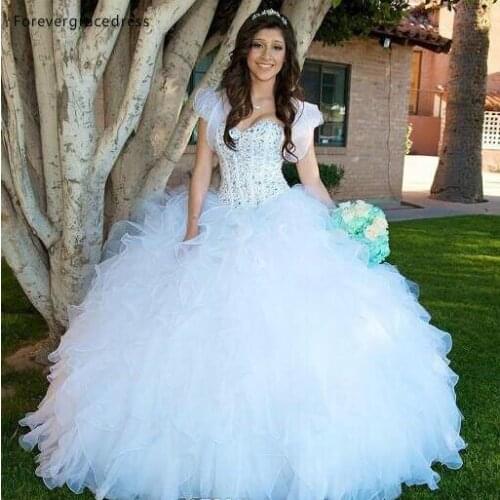 2019 Vintage Luxury Long Wedding Dress White Princess Beaded Tiered Ruffle Bridal Gown Plus Size Custom Made