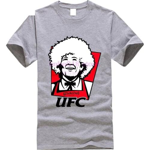 Mens Funny Khabib Nurmagomedov t-shirt Spoof Brand Design Tees Short Sleeves Printed T Shirt Dropshipping