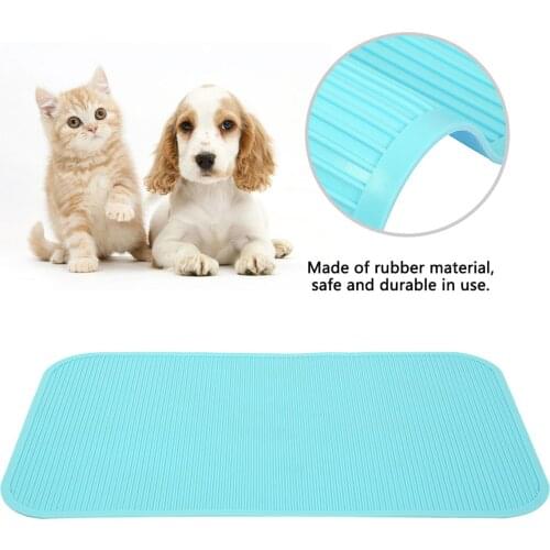 Green Non-Slip Rubber Pet Mat Grooming Cat Dog Litter for Pet Grooming Bathing Training Table Anti-slid Mats Bottom Pad
