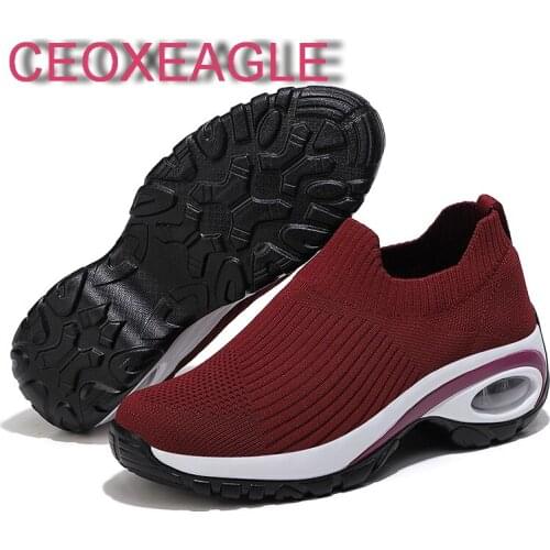 Plus Size Female Trainers Cushion Running Shoes For Women Breathable Fashion Sneakers Non Slip Damping Jogging Women Sport Shoes