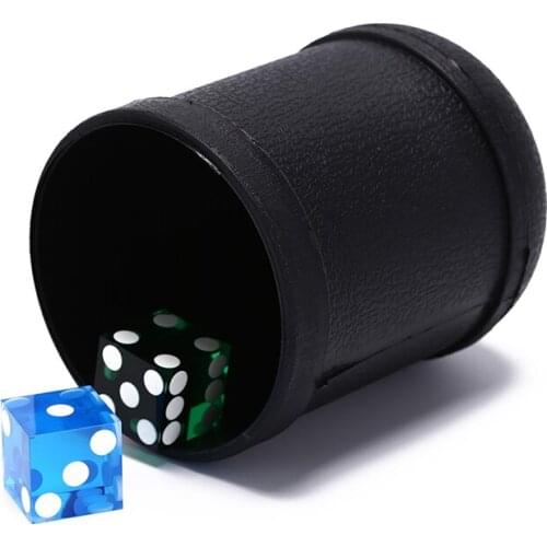1pc dice cup 7.5Cm X 10Cm Plastic Material Black Game Toy Plastic Dice Cup Shaking Cup