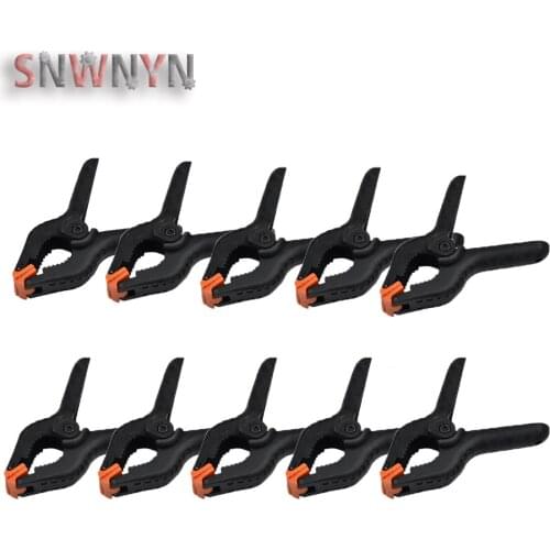 10PCS/SET 2inch Plastic Nylon Spring Clamps DIY Woodworking Tools Clamps For Woodworking Spring Clip Photo Studio Background