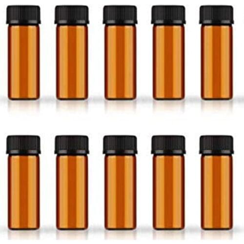 700Pcs Mini 5Ml 1/6oz Essential Oils Bottle Amber Glass Sample Empty Makeup Tool Cosmetic kit Accessories Liquid Perfume Vials