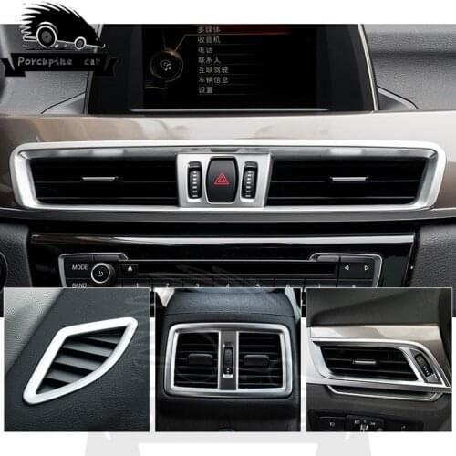 ABS Frame air conditioning vent chrome trim interior trim sequins air panel decorative sticker outline for BMW X1
