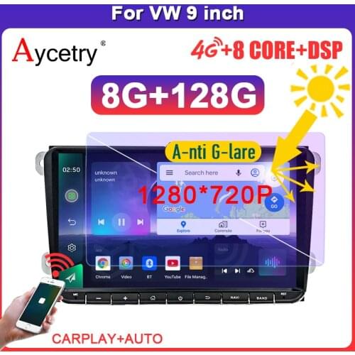 DSP IPS 9" Android 10 Car radio GPS Navigation for VW Skoda Octavia golf 5 6 touran passat B6 jetta polo tiguan RDS Multimedia