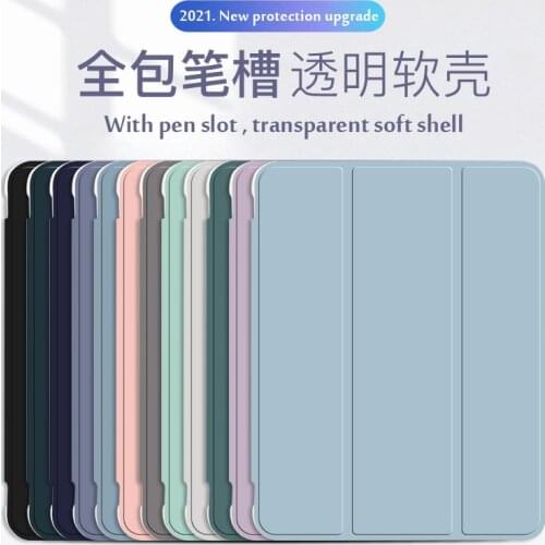 For iPad Air 4 2020 Case 2021 Pro 11 12.9 With Pencil Holder Cover For iPad 10.2 7th 8th Air 3 4 10.9 Mini 5 Funda 9.7 5th 6th