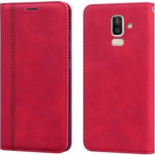 For Samsung Galaxy A6 A8 J4 J6Plus A9 A7 2018 Flip Case For Samsung J3 A3 J7 A7 A5 J5 2017 J7Prime for Capa Samsung J8 2018 etui