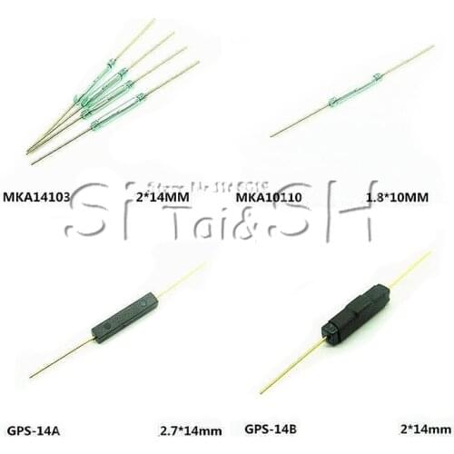 5pcs MKA14103 reed switch, magnetically controlled magnetic switch 2X14MM normally open