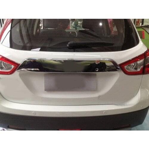 Chrome Finish Rear Hatch Tailgate Cover Bezel Trim For 2014 suzuki sx4 s-cross