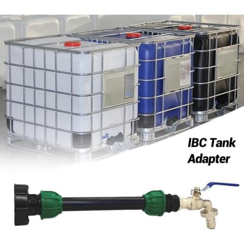 IBC Ball Outlet Tap Tank 3/4" Food Grade Drain Adapter S60x6 Tank Rainwater Container Brass Hose Faucet Valve Connector Fitting