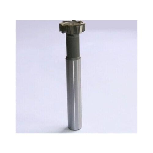 Free Shipping 1PSC 28*12mm Shank 16mm Dia 8 Flute HSS-AL T Slot End Mill Milling Cutter,T type milling cutter