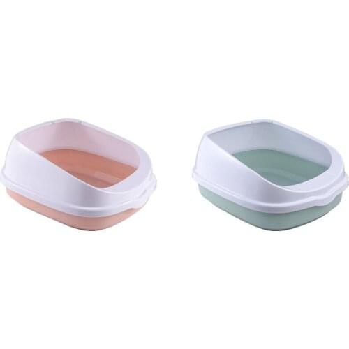 Pet Toilet Bedpan Anti Splash Cats Litter Box Cat Dog Tray with Scoop Kitten Dog Clean Toilette Home Plastic Sand Box Supplies