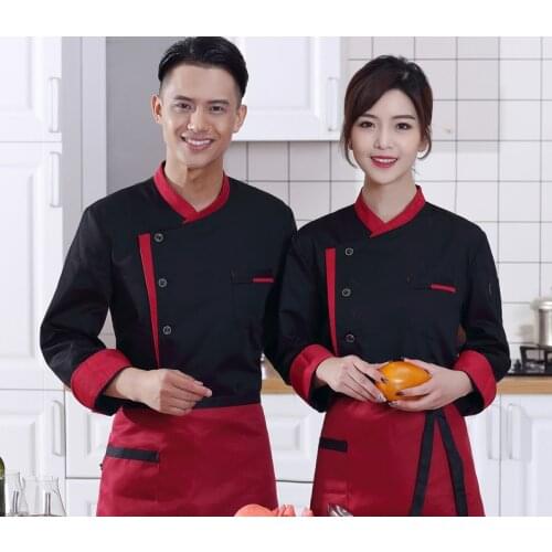 High quality 2018 Summer Short-sleeved Chef service jackte Hotel working wear Restaurant work clothes Tooling uniform cook Tops