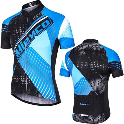 Mieyco Outfit Road Bike Anti-UV Cycling Jersey Quick Dry Bicycle Sports Top MTB Racing Fit BMX Shirts Mens Clothing Summer 2021