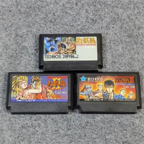 Original 8bit game card : Double Dragon 1+2+3 ( Japan Version!! cartridge ONLY!! )