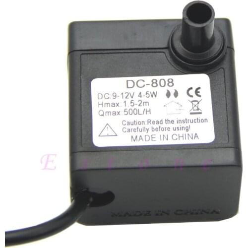 157A DC 9-12V 4-5W Aquarium Fish Tank Fountain Pond Pump Submersible Water Pump 1PC