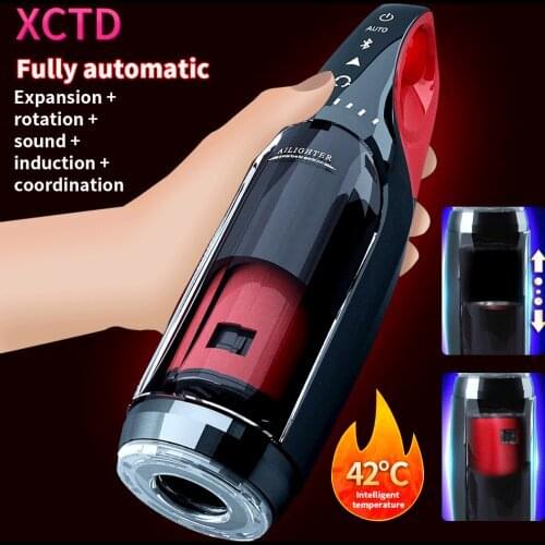 Fully Automatic Male Erotic Masturbator Cup Pocket Pussy Stimulate Realistic Vagina Adult Masturbation Vibrator Sex Toys for Men