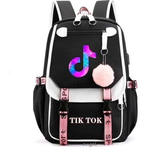 Newest Tik Tok Printing Backpack Men Backpacks Rucksack Students School Bags Bagpack Laptop Mochilas for Women Girls