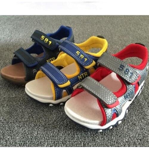 Childrens shoes boys sandals light soft bottom anti-skid size 25 to 35 wallvell