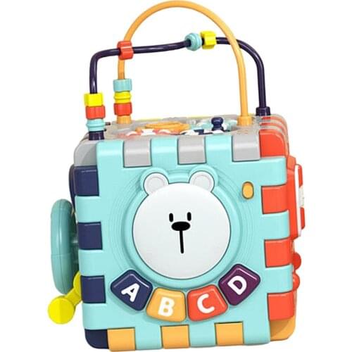 Six-sided Educational Toy Playset Learning Toys Blocks for 0-3 Years Old