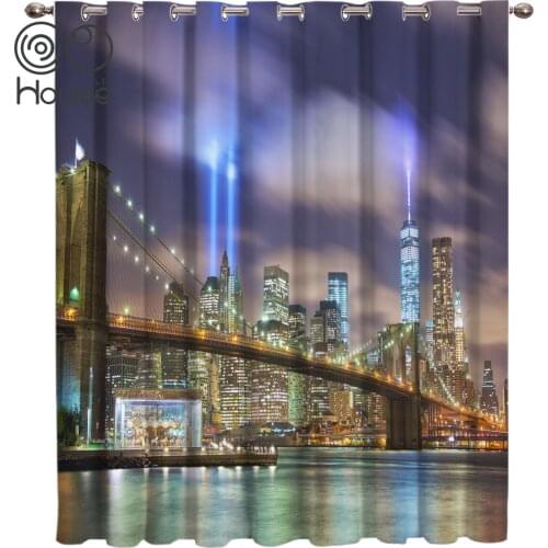 COCOHouse Modern City Window Treatments Curtains Valance Curtains Bathroom Bedroom Outdoor Drapes Fabric Indoor Curtain Tiebacks