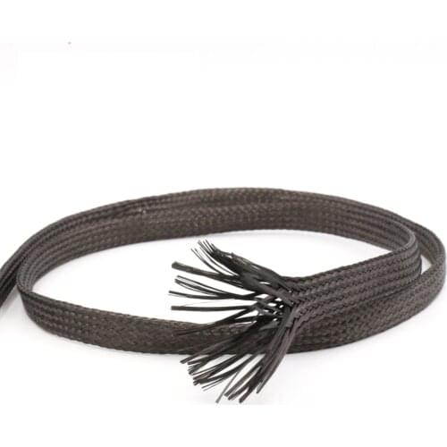 High quality K2 14mm Carbon fiber Sleeve, Carbon Fiber Fabric braided Sleeve 3k Aerospace