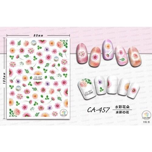 10Pcs WG457-488 New St. Patricks Day Butterfly Decoration Grass Starry Retro Nail Art Sticker Jewelry