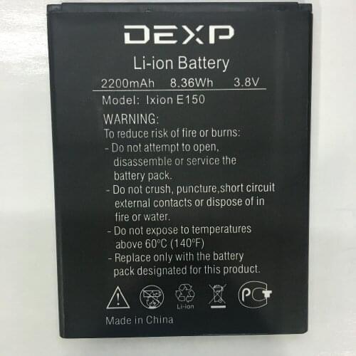 100% New 2500mAh Ixion E150 Battery For DEXP Ixion E150 Soul Mobile Phone battery+tracking number