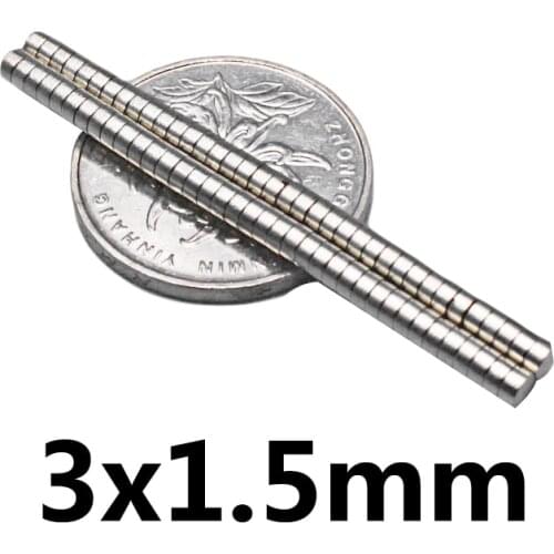 200/500/1000pcs 3*1.5 mm Powerful Magnets 3mm x 1.5mm Permanent Small Round Magnet 3x1.5mm Thin Neodymium Magnet Super Strong