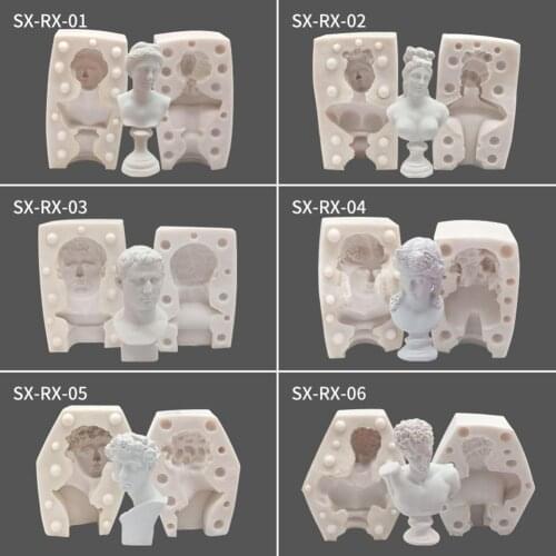 3d Bust Mould Portrait Sketch Plaster Silicone Mold For Diy Craft