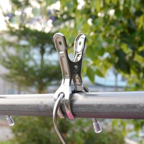 5/10 x Stainless Steel Heavy Duty Large Beach Towel Clips Clothes Pegs Pins