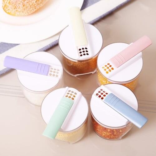 5pcs/set Kitchen Sugar Salt Pepper Spices rack Seasoning Storage Box Organizer Bottle pot for condiment spice jar container set