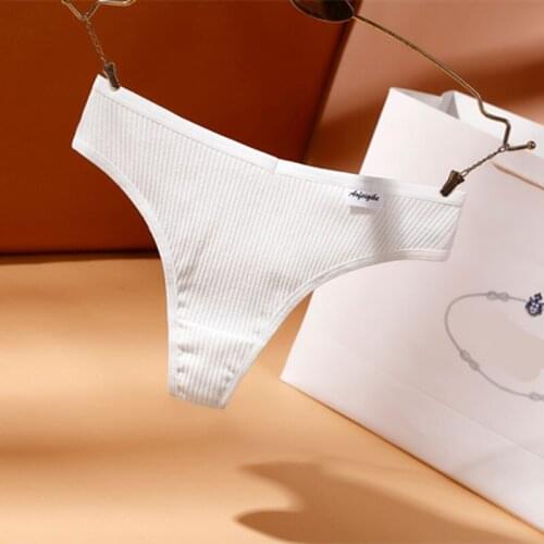 6Pcs Girls Full Of Sexy High Cross Briefs Pure Desire Style Breathable And Comfortable Spiral Partten Solid Fit Seamless Panties