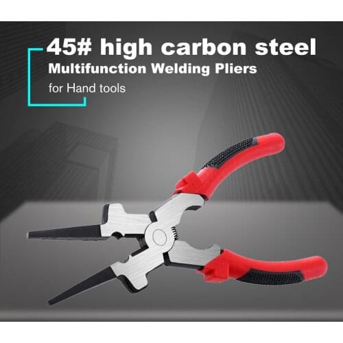 8" Multi-Function Welding Pliers for MIG Welder Torch Nozzle Spatter Cleaning TIP Installation Removing Wire Cutting