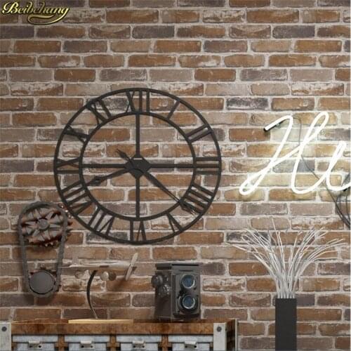 Beibehang Retro nostalgic 3d imitation brick pattern brick brick wallpaper cafe bar red brick papel de parede background