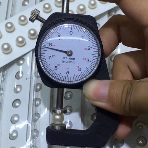 8-8.5mm White Round Natural Freshwater Pearl 3A quality Half Drilled Loose Pearls for Jewelry Making Christmas Gifts