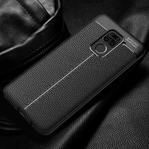 Redmi Note 9 Case for Xiaomi Redmi Note 9 Pro Max Litchi Pattern leather Soft TPU COVER Coque for Redmi Note 9s Capa Fundas