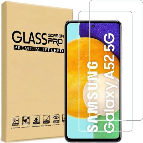 Cover for Samsung Galaxy A52 Glass Front Screen Protectors Film On Samsung A52 4g 5g Phone Protective Tempered Glass