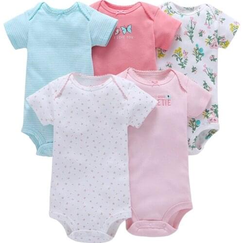 Summer Tiny cotton Kids romper baby 2021 short sleeves Newborn baby clothes Roupas de bebe baby girls boy clothing 25