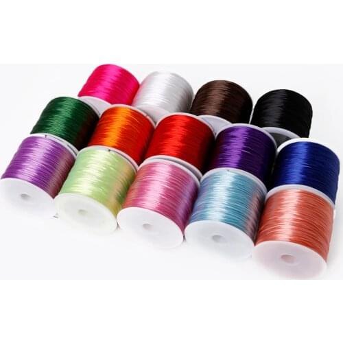 50m/Roll DIY Crystal Beading Stretch Cord for Jewelry Making 0.7mm Elastic Thread Rope Diy Bracelet Necklace Accessories