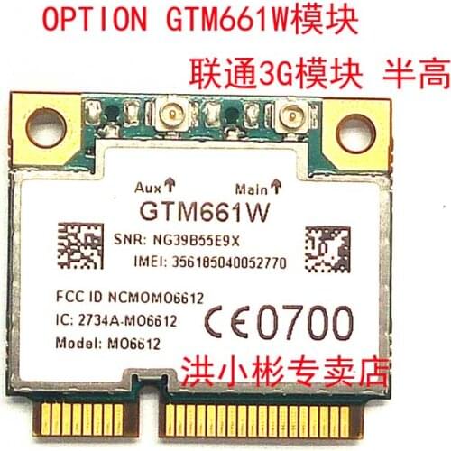 JINYUSHI for Option GTM661W HSPA 3G Half Size Mini PCI-E wireless card module