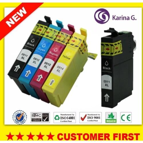 5PCS (1set+1BK) Compatible for T0911 T0912 T0913 T0914 ink cartridge suit For Epson Stylus CX5505,C90,CX5500 printer