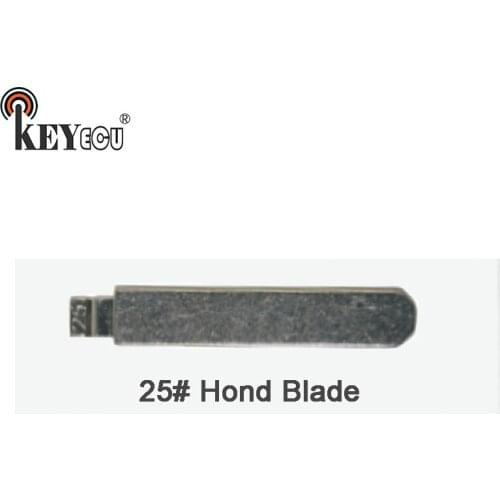 KEYECU 25x KEYDIY Universal Remotes Flip Key Blade 25#, HON66FH for Honda Acura