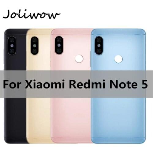 Housing For Redmi Note 5 Battery Cover For Xiaomi Redmi Note5 Battery Cover Rear Door Housing +Volume Power Buttons Replacement