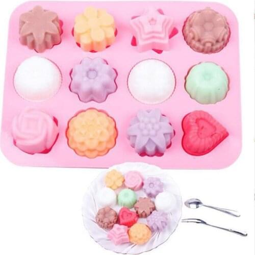 Creative 2 In 1soap Mold Silicone Cake Baking Mould Silicone Cake Molds 3D Flower-shaped Molds Candy Soap Mold Making Tools DIY