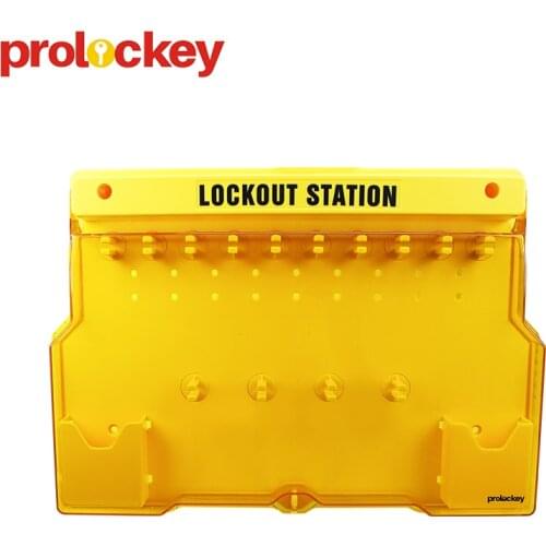 Lockey Combination Electrical Safety Padlock Loto Lockout Station Kit Board with cover
